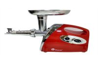 Electric Meat Grinder with Juicer Domotec MS-2019 2400W Red, Red