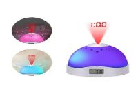 Часы с проектором на потолок, ночник с проекционными часами Night light 2091 Часы-Ночник звездное небо