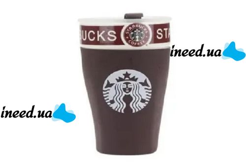 Чашка керамічна кружка Starbucks Py 023 Brown