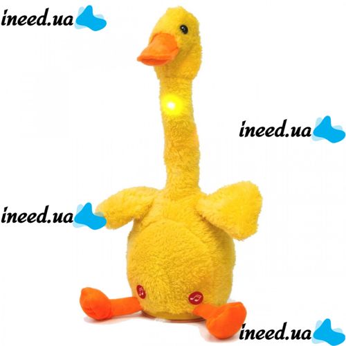 Interactive Plush Toy with Backlight Dancing Goose Ditto Dancing Duck, Children's Soft Musical Toy Dancing Duck for Child
