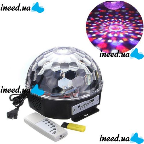 Світломузика диско куля Magic Ball Music MP3 плеєр Диско-куля MP3 плеєром + Флешка + Пульт