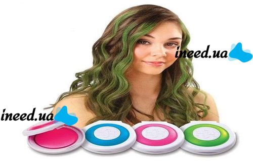 Colored crayons hair powder hot huez original Hot huez - instant coloring