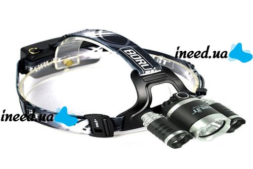 Bailong RJ-3000 T6 3 Led Bailong RJ-3000 T6 3 in 1 LED Triple Cordless RJ3000 Head Mounted Flashlight