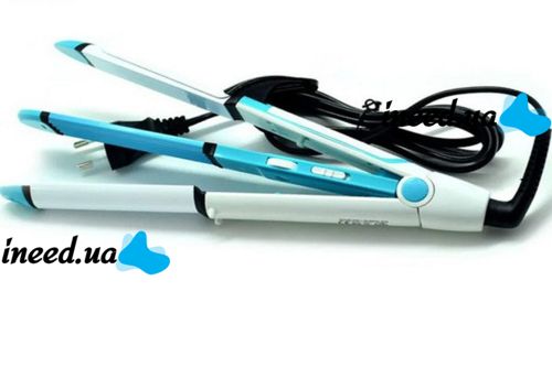 Утюжок випрямляч плойка для укладання волосся гофре 3 в 1 GEMEI GM-2921