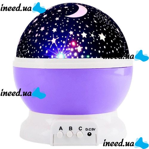 Обертовий нічник проектор зоряне небо 3D Star Master Dream qdp01 круглий