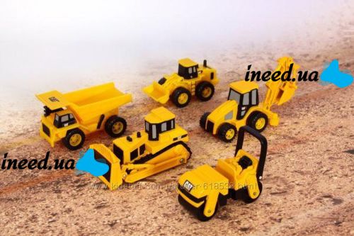 Induction tractor with crane Inductive Truck 777-002 rides along the line