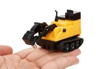 Induction tractor with crane Inductive Truck 777-002 rides along the line