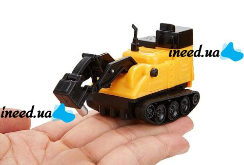Induction tractor with crane Inductive Truck 777-002 rides along the line