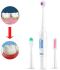 Електрична зубна щітка на батарейках 3 в 1 Massage Toothbrush R008-1