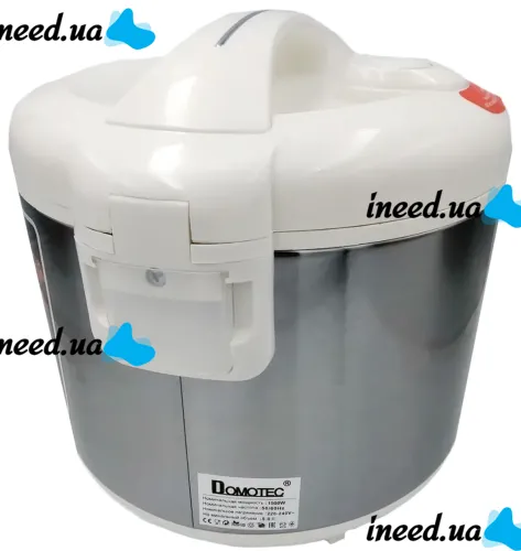 Electric multivark Domotec MS-7727 pressure cooker for 5 liters, 12 cooking modes 1500W White, Multi-cooker Domotek with heating and timer White