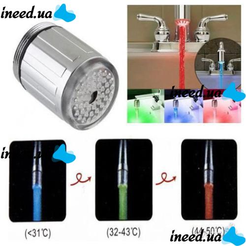 Nozzle on the faucet water illumination improved turbine,