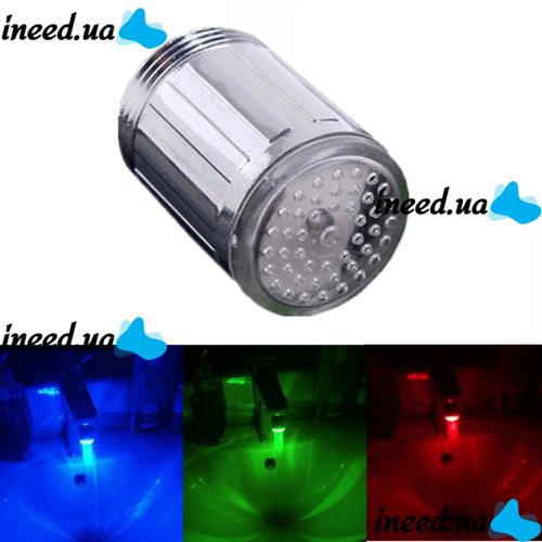 Nozzle on the faucet water illumination improved turbine,