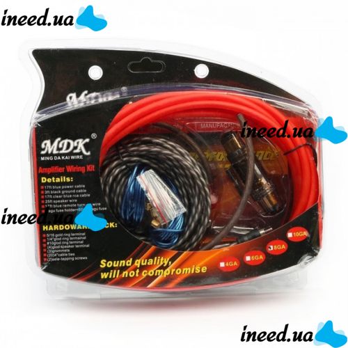 MDK MD-86 8GA 5 m set of cables for car amplifier MDK MD-86 8GA 5 m set of cables for car acoustics, subwoofer