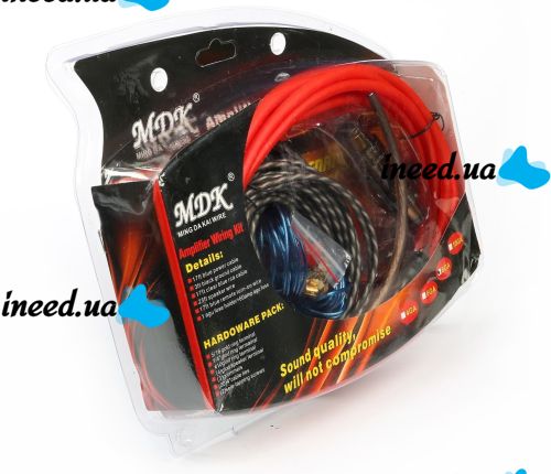 MDK MD-86 8GA 5 m set of cables for car amplifier MDK MD-86 8GA 5 m set of cables for car acoustics, subwoofer