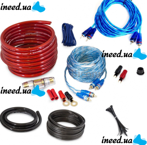 MDK MD-86 8GA 5 m set of cables for car amplifier MDK MD-86 8GA 5 m set of cables for car acoustics, subwoofer