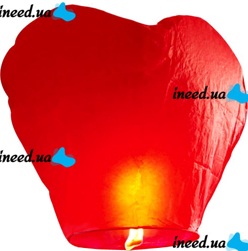 Flying Celestial Chinese Lanterns 10pcs Hearts and Domes