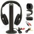Наушники с микрофоном беспроводные 5 в 1 MH2001 Black + FM радио Wireless,  mp3 pc tv,