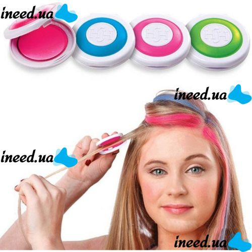 Colored crayons hair powder hot huez original Hot huez - instant coloring