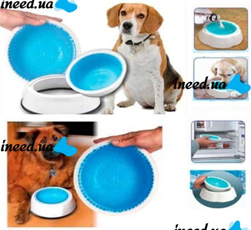 Охолоджуюча миска для води для домашніх тварин Frosty Bowl для собак і котів