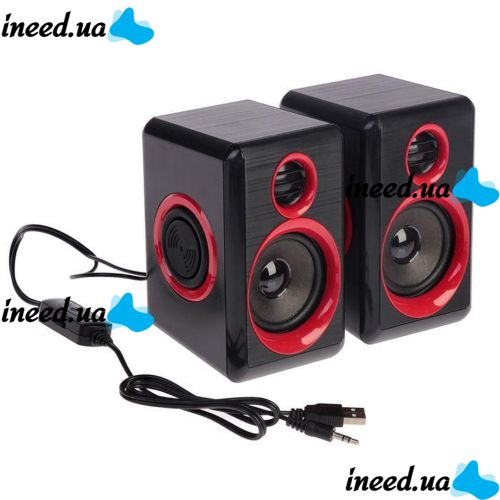 Speakers for PC Computer F&T FT-165 Black,Red