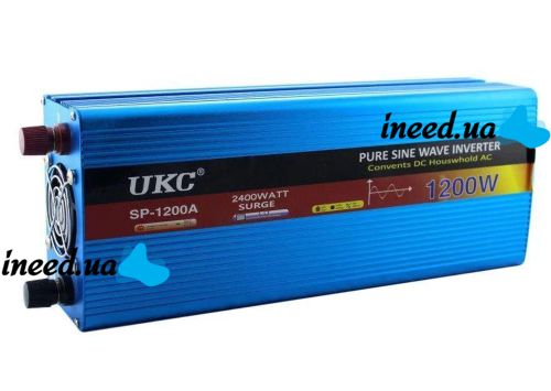 Преобразователь с чистой синусоидой AC/DC 12v 1200W авто инвертор