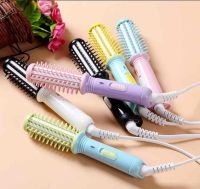 Mini iron - Comb hair curly mini for curling and straightening hair in a plastic case