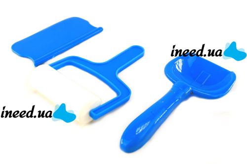 Кінетичний пісок Squishy Sand + лопатка, ролик, ніж