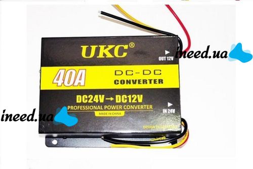 Перетворювач авто інвертор DC / DC 24V-12V 40A DDC-40A