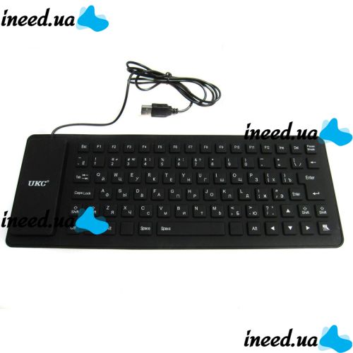 Клавіатура комп'ютерна USB силіконова KEYBOARD X3