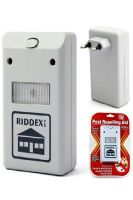 Электромагнитный ультразвуковой отпугиватель вредителей Riddex грызунов и насекомых для уничтожения мышей, крыс, тараканов и комаров в розетку Белый