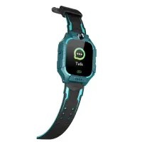Wrist Smart Children's Smart Watch Smart Watch X17 400 mAh with SIM Card, GPS Video Call and Flashlight Waterproof IP67 for Children Green