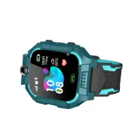 Wrist Smart Children's Smart Watch Smart Watch X17 400 mAh with SIM Card, GPS Video Call and Flashlight Waterproof IP67 for Children Green