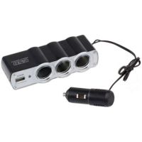 Tee Splitter in Cigarette Lighter Auto Adapter USB WF-0120
