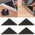 Carpet Holder Set 4 Pcs Ruggies Amazing Reusable Rug Grippers Corner Velcro Fasteners for Carpets