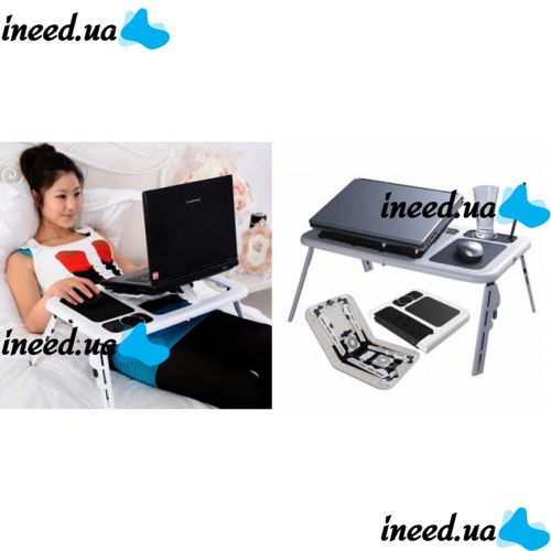 Підставка столик для ноутбука E-Table LD 09 2ма USB кулерами, Етейбл, е тейбл