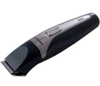 Бездротова машинка ProMozer MZ-2028 6 насадок для стрижки волосся бороди, носа і вух, Акумуляторний тример Мозер MZ2028 з насадками і підставкою
