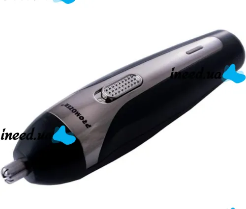 Бездротова машинка ProMozer MZ-2028 6 насадок для стрижки волосся бороди, носа і вух, Акумуляторний тример Мозер MZ2028 з насадками і підставкою