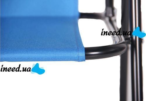 Розкладний стілець AMF пікнік CCS022 туристичне для пікніка, до 150кг, оксфорд, крісло складне з підлокітниками, кемпінговий, для риболовлі Синій