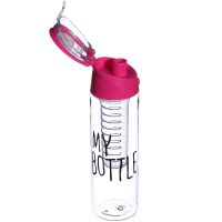 Пляшка для напоїв My Bottle 6009-700 з колбою під фрукти, кольори в асортименті