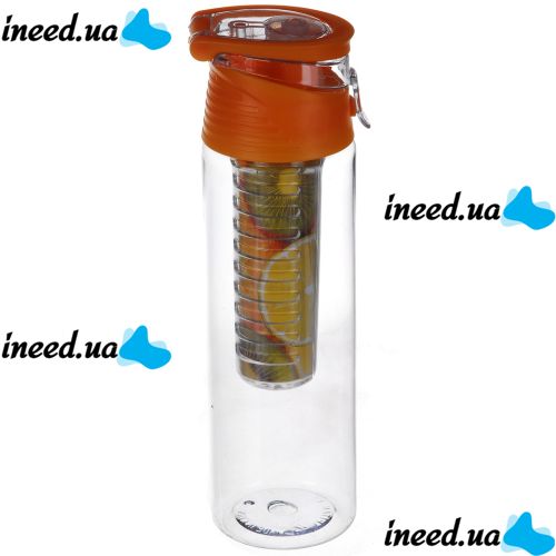 Пляшка для напоїв My Bottle 6009-700 з колбою під фрукти, кольори в асортименті