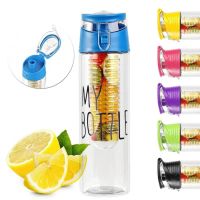 Пляшка для напоїв My Bottle 6009-700 з колбою під фрукти, кольори в асортименті