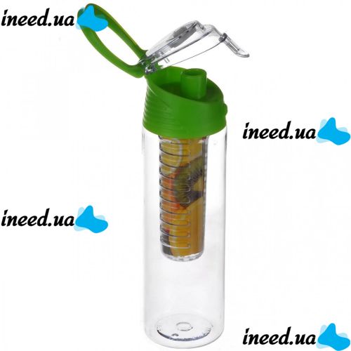 Пляшка для напоїв My Bottle 6009-700 з колбою під фрукти, кольори в асортименті