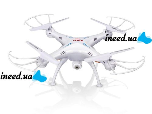 Radio-controlled quadcopter Syma X5SW-1 Black,White HD+ FPV with HD WI-FI camera on the remote control