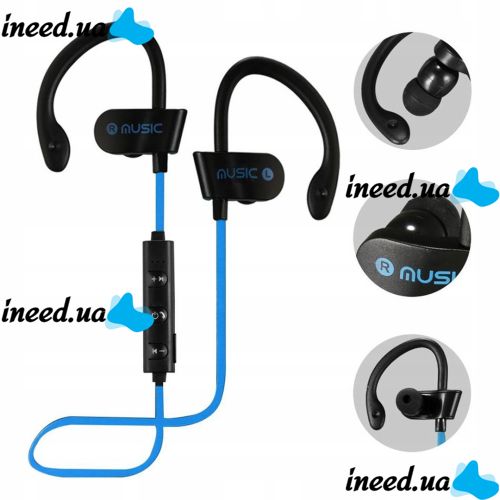 RT558 BT Wireless Sports Bluetooth Headphones with Ear Mount RT-558