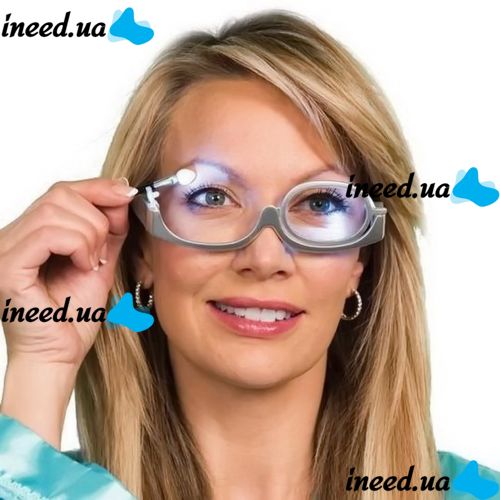 Illuminated Makeup Glasses EZ makeup 3X Magnification glasses