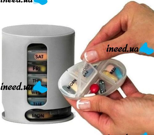 Organizer for tablets for 7 days Pill Pro pillbox, container for tablets for a week