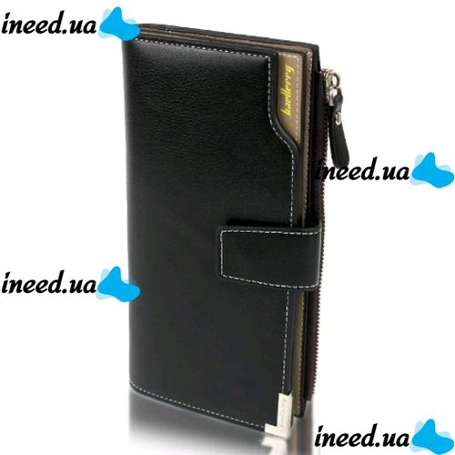 Мужской кошелек Baellerry Carteira C1283 Black черный, мужское портмоне, барсетка