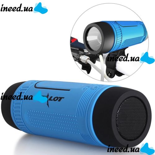 Bicycle Waterproof Bluetooth Speaker with Flashlight Zealot S1 Handlebar Mount with Power Bank