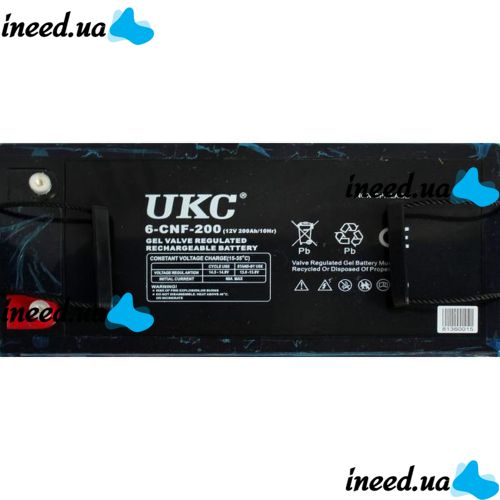 Universal Gel battery GEL UKC 6-CNF-200 12V 200Ah (Rechargeable battery 12V 200Ah)