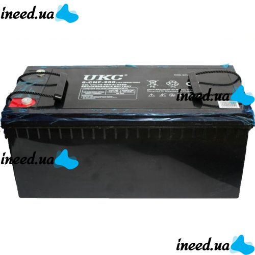 Universal Gel battery GEL UKC 6-CNF-200 12V 200Ah (Rechargeable battery 12V 200Ah)